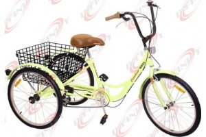6-Speed SHIMANO Shifter 24" 3-Wheel Adult Tricycle Bicycle Trike Cruise Bike/Catalina
